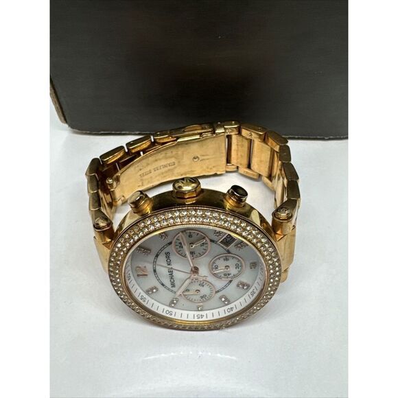 Michael Kors Parker MK5491 Women\'s Gold Stainless Steel Analog Dial Watch JNA204 main image 11